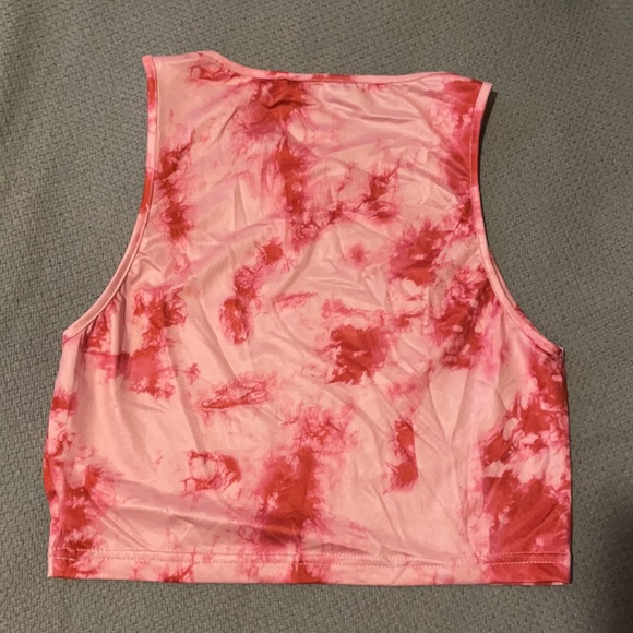 Pink and white SHEIN tank top. - Picture 2 of 2